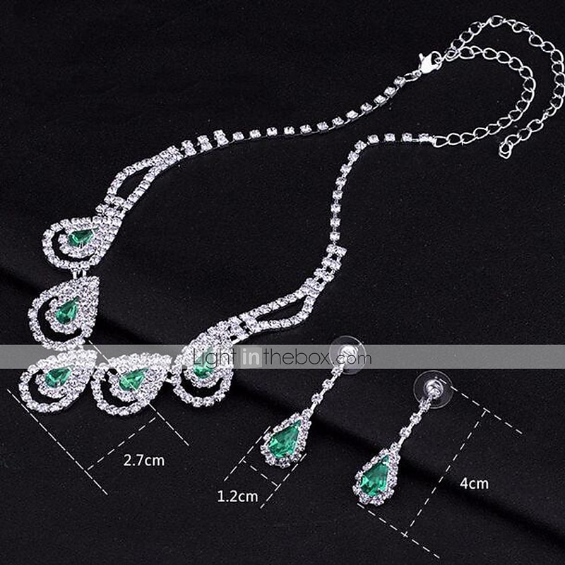 1 set Set di gioielli Orecchini a goccia For Per donna Zaffiri Cristallo citrino Feste Matrimonio Occasioni speciali Pietra dura e cristallo Pietre sintetiche Zircone cubico goccia / Anniversario del 2025 a $8.99 –P5