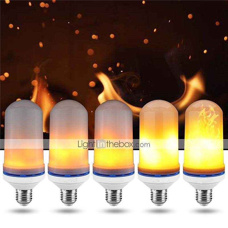 led e26 e27 majsljus flamma effekt led pärlor smd 2835 simulerad natur eld ljus majslökor flamma flimrande juldekoration rohs 2st 2025 - $22.99 –P4