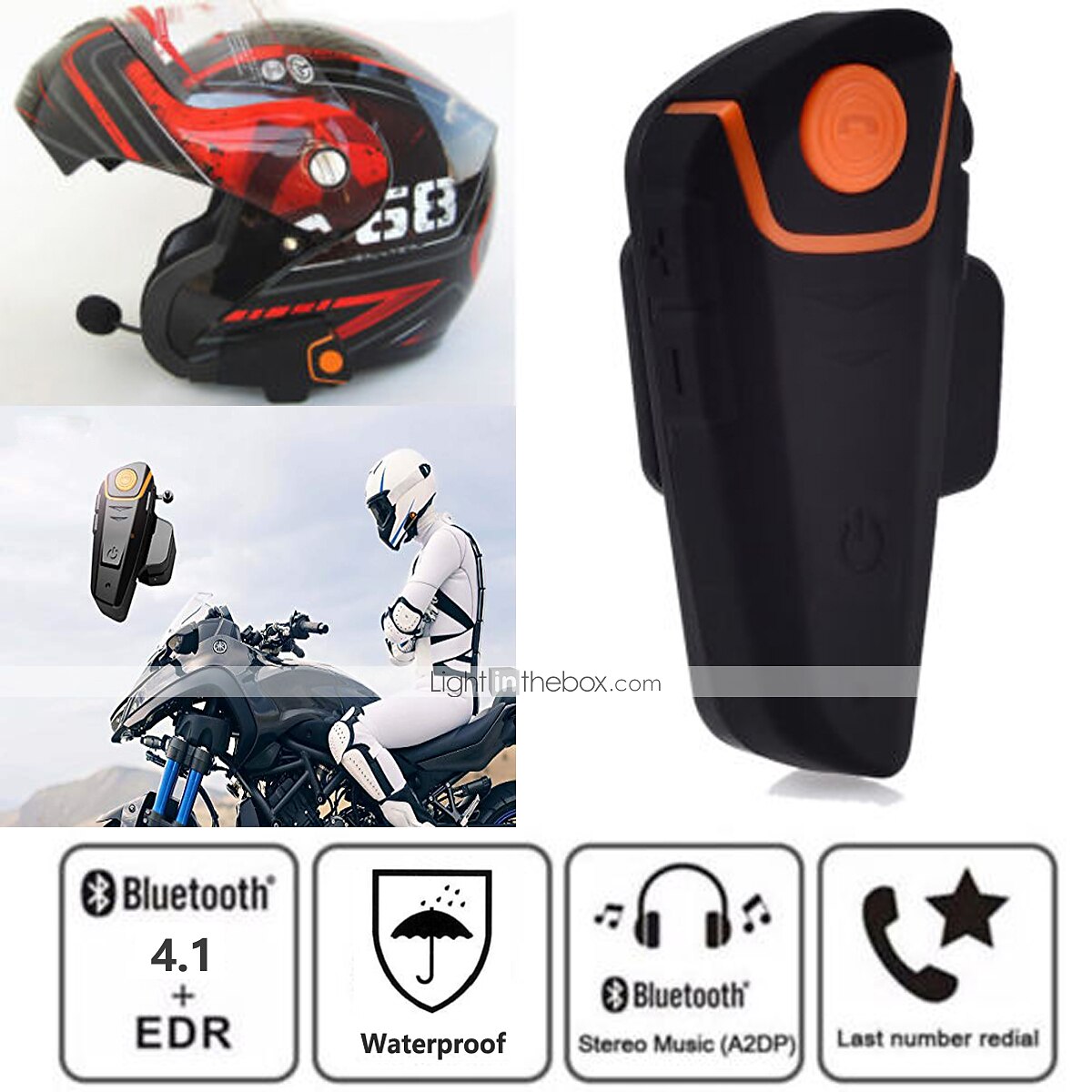 molen Vechter rijk Factory OEM QTA35 Bluetooth 4.1 Helmet Headsets Ear hanging style  Waterproof / Bluetooth / Multi-Output Motorcycle 6904489 2023 – $29.99