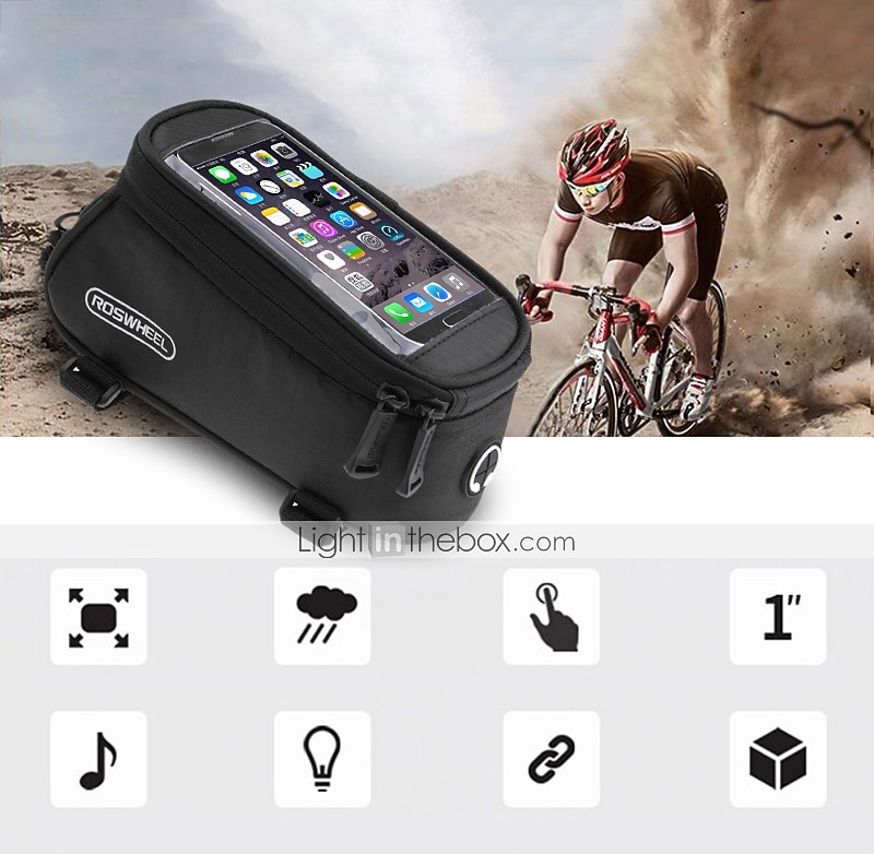 ROSWHEEL Cell Phone Bag Bike Frame Bag Top Tube 4.8 inch Touch Screen Cycling for Samsung Galaxy S6 iPhone 4/4S Samsung Galaxy S4 Yellow Red Blue Cycling / Bike / iPhone X / iPhone XR / iPhone XS 2026 - TRY 772.39 –P1