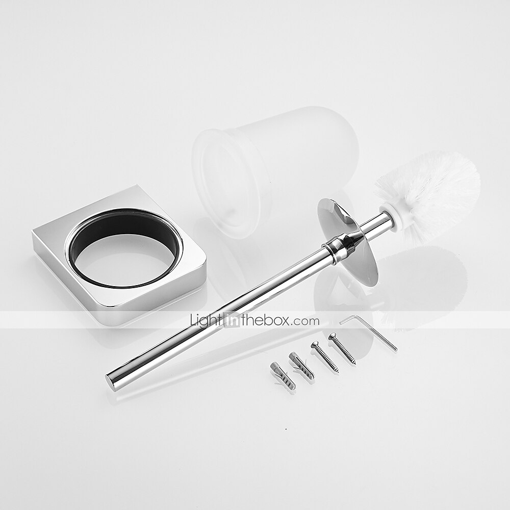 Toilet Brush Set Include Toilet Brush and Toilet Brush Holder New Design Brass for Bathroom Decoration Wall Mounted Chrome 1pc 2025 - $87.99 –P8