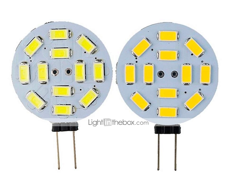 10 stk 3w bi-pin disc led lyspære 300lm g4 smd5730 30w halogen tilsvarende varm kald hvit for pucklys rv tilhengere bobiler bil 2025 - $18.99 –P2