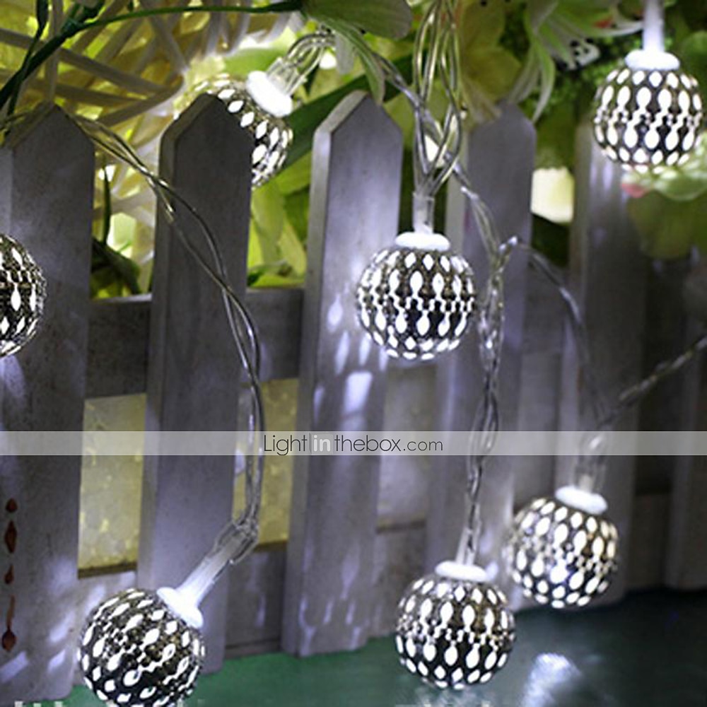 Eleganckie wesele przyjęcie ramadan eid marokańskie metalowe lampki sznurkowe zasilane przez usb lub baterię aa - 10-50 diod led wodoodporny zewnętrzny ogród wystrój domu 2026 - $9.49 –P6