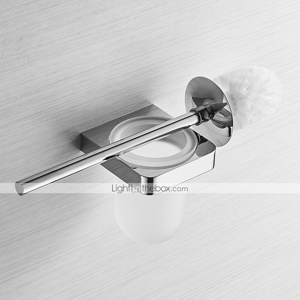 Toilet Brush Set Include Toilet Brush and Toilet Brush Holder New Design Brass for Bathroom Decoration Wall Mounted Chrome 1pc 2025 - $87.99 –P4
