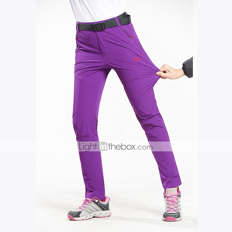 Dam Vandringsbyxor Sommar Utomhus Vattentät Vindtät Andningsfunktion Snabb tork Byxa Underdelar Violett Svart Elastan Camping / vandring Jakt Fiske S M L XL XXL / Slitstyrka 2025 - $39.99 –P12