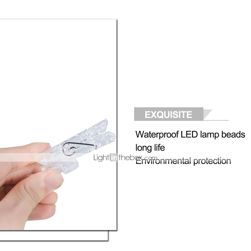 Photo Clip Light 50 Colorful LED Night Light Decoration for Dorm Party Light Hall Bedroom Atmosphere Light Party Wedding Decoration Light Configuration 50 Clips 1 Set 2026 - $14.49 –P12