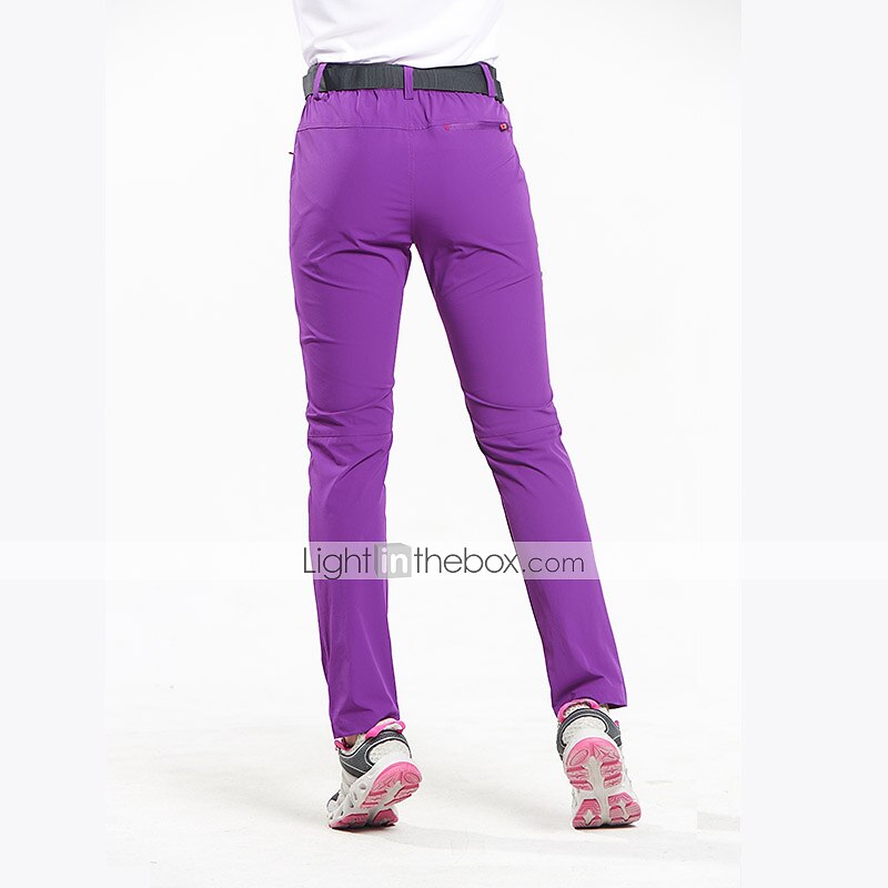 Dam Vandringsbyxor Sommar Utomhus Vattentät Vindtät Andningsfunktion Snabb tork Byxa Underdelar Violett Svart Elastan Camping / vandring Jakt Fiske S M L XL XXL / Slitstyrka 2025 - $39.99 –P10