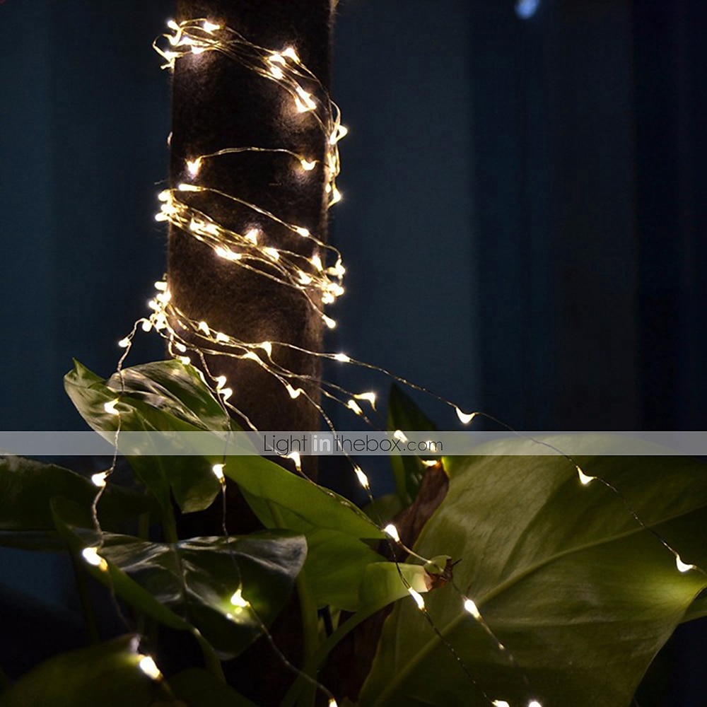 Guirlande lumineuse 50m 500 leds 1pc blanc chaud rvb blanc étanche fête décorative 12 v de 2025 ? $56.99 –P8