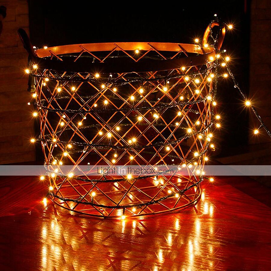 elegante ricevimento di matrimonio festa luci a stringa set luci a stringa per esterni 100m 500 led bianco caldo rgb bianco natale festa di nozze decorazione vacanza spina ue spina uk 220-240v cavo del 2025 a $81.99 –P9