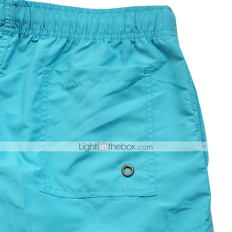 Homme Surf Boardshort short de bain Short de bain Taille elastique Séchage rapide Baignade Bleu Ciel Noir de 2025 ? $8.99 –P1