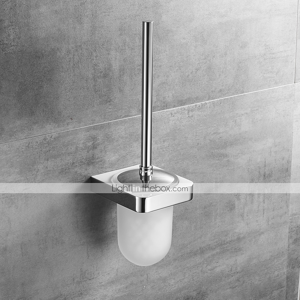 Toilet Brush Set Include Toilet Brush and Toilet Brush Holder New Design Brass for Bathroom Decoration Wall Mounted Chrome 1pc 2025 - $87.99 –P1