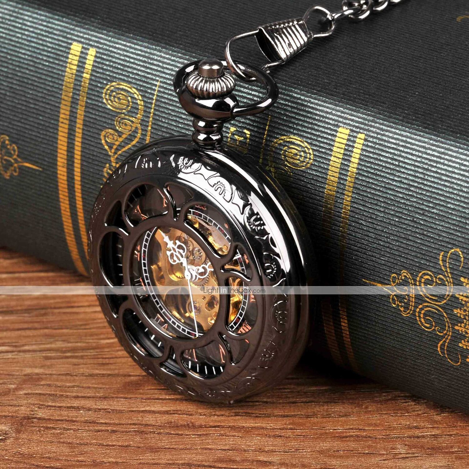 Costume pocket watch with on sale chain