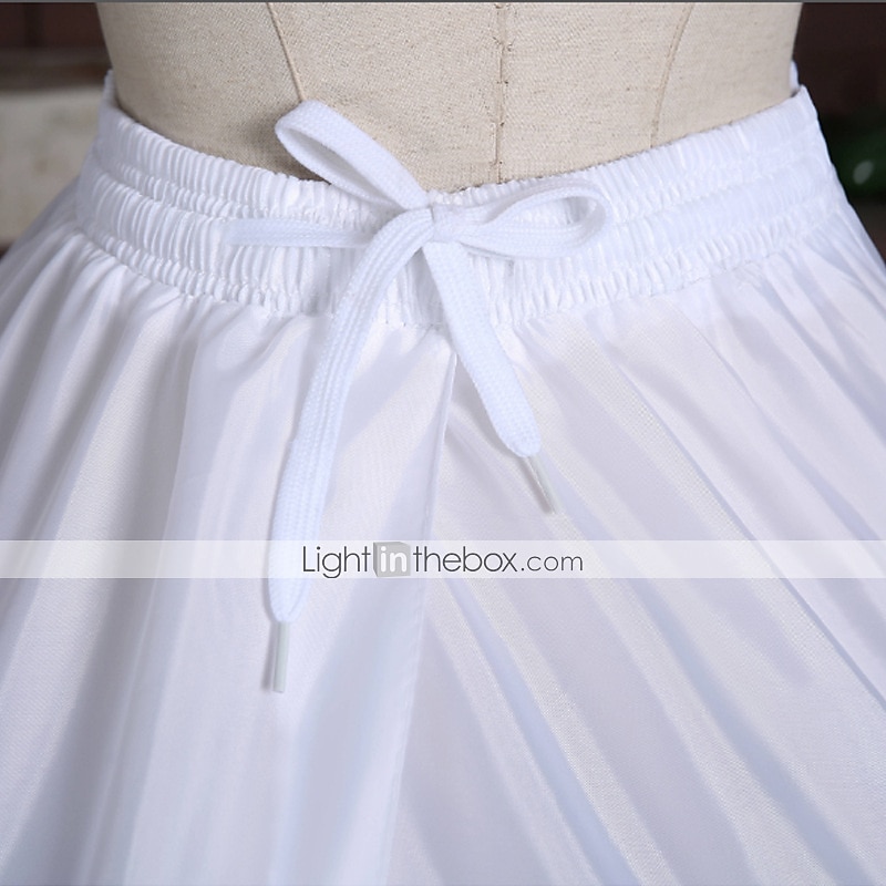 Rococo Victorian Petticoat Hoop Skirt Under Skirt Crinoline Half Slip Bride Bridal Women's 6 Hoops Ball Gown Halloween Wedding Party Adults' Petticoat 2025 - $32.99 –P5