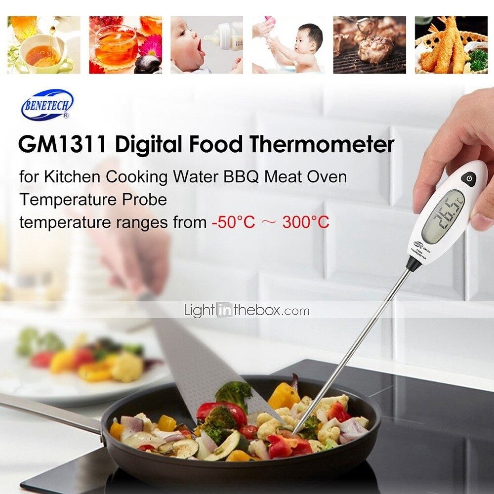 GM1311 Digital BBQ Meat Thermometer Cooking Food Kitchen Probe