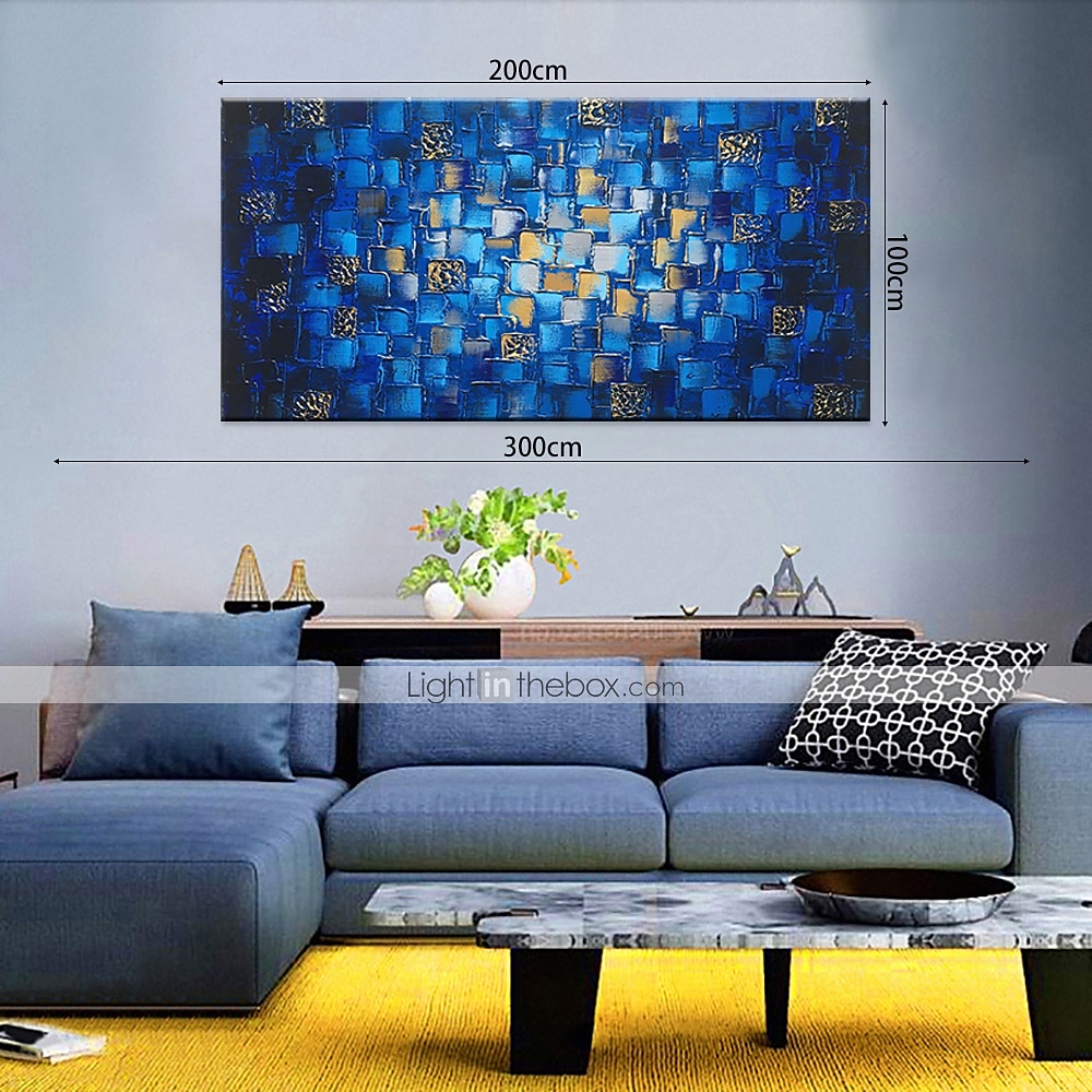 Oil Painting Hand Painted Horizontal Abstract Classic Modern Rolled Canvas (No Frame) 2025 - $83.99 –P5