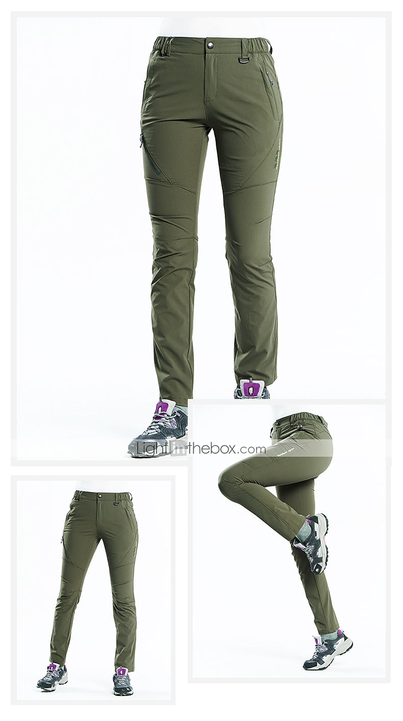 Per donna Pantaloni da escursione Estate Esterno Impermeabile Traspirante Asciugatura rapida Elastico Pantalone / Sovrapantaloni Pantaloni Vita elastica Grigio scuro Lilla Campeggio e hiking Pesca del 2025 a $38.99 –P2