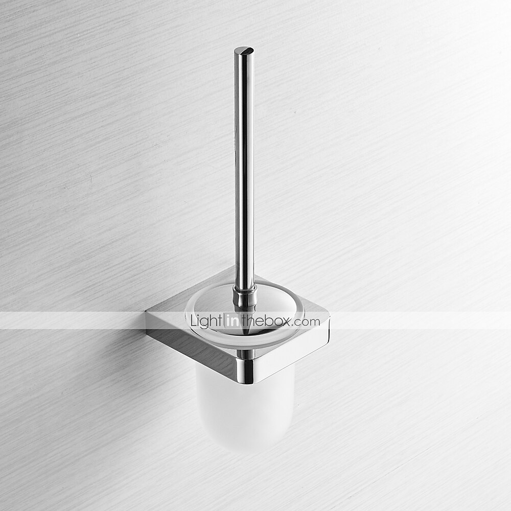 Toilet Brush Set Include Toilet Brush and Toilet Brush Holder New Design Brass for Bathroom Decoration Wall Mounted Chrome 1pc 2025 - $87.99 –P3