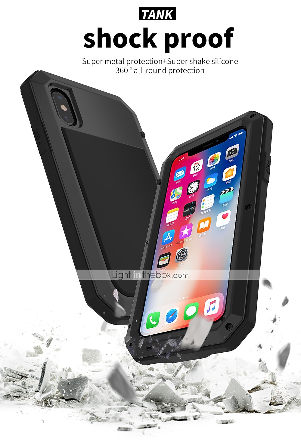 Case For iPhone 15 Pro Max 15 Plus Metal Gorilla Cover Heavy Duty Hard Lens  Pro