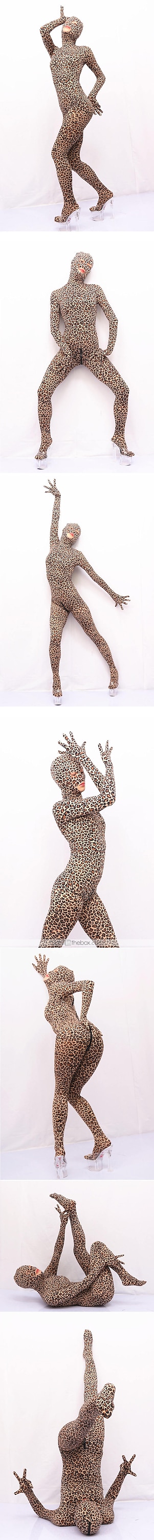 Zentai öltöny Szerepjáték Jelmezek Cicaruha Állatminta Farsangi jelmez Overall Női Szerepjáték Szexi jelmez Mindszentek napja Leopárd minta Lycra spandex Ruha mert Mindszentek napja Álarcos mulatság 2025 - $45.99 –P1