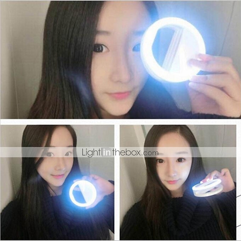 2pcs Selfie Ring Light Portable Clip for Smart Phone Photography Camera Video 3 Modes Dimmable AAA Batteries Powered 2025 - $10.49 –P3