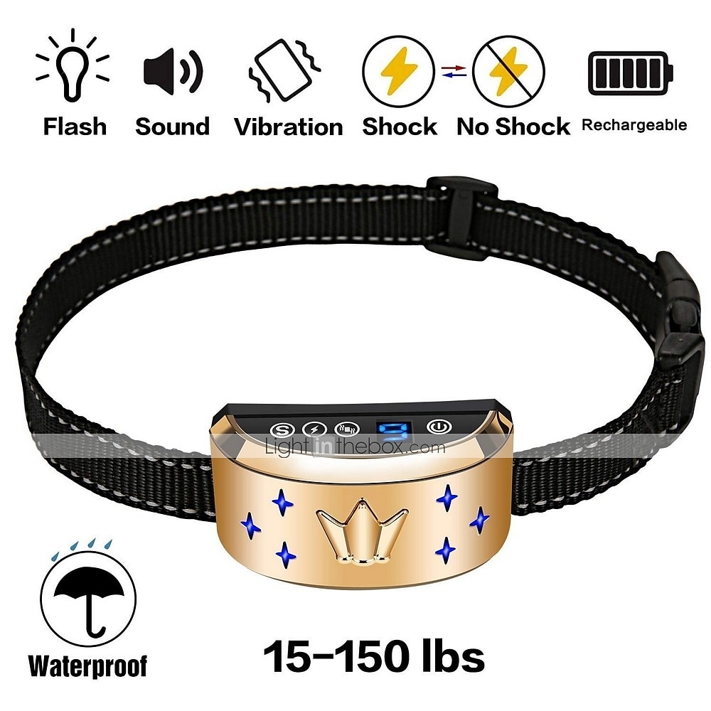 Dog Training Collar Dog Training Anti Bark Collar Shock Collar Adjustable Size Electric Dog Cat Pets Waterproof Anti Bark Electronic / Electric Safety Plastic Electronic Behaviour Aids For Pets 2025 - $39.99 –P1
