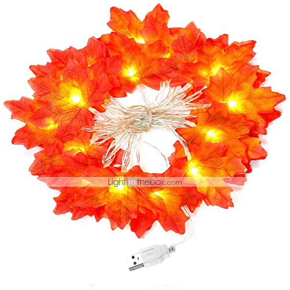 Guirlande lumineuse de 3 m 20 leds 1 set blanc chaud créatif fête décorative alimentée par usb de 2025 ? $15.99 –P1