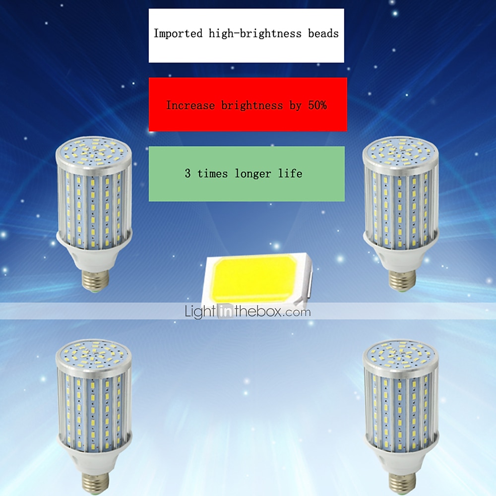 1pc 80W LED Corn Light Bulb Lamp 8000LM E26 E27 210LED Beads Warm White 85-265V for Basement barn Workshop Warehouse Factory 2025 - $45.99 –P8