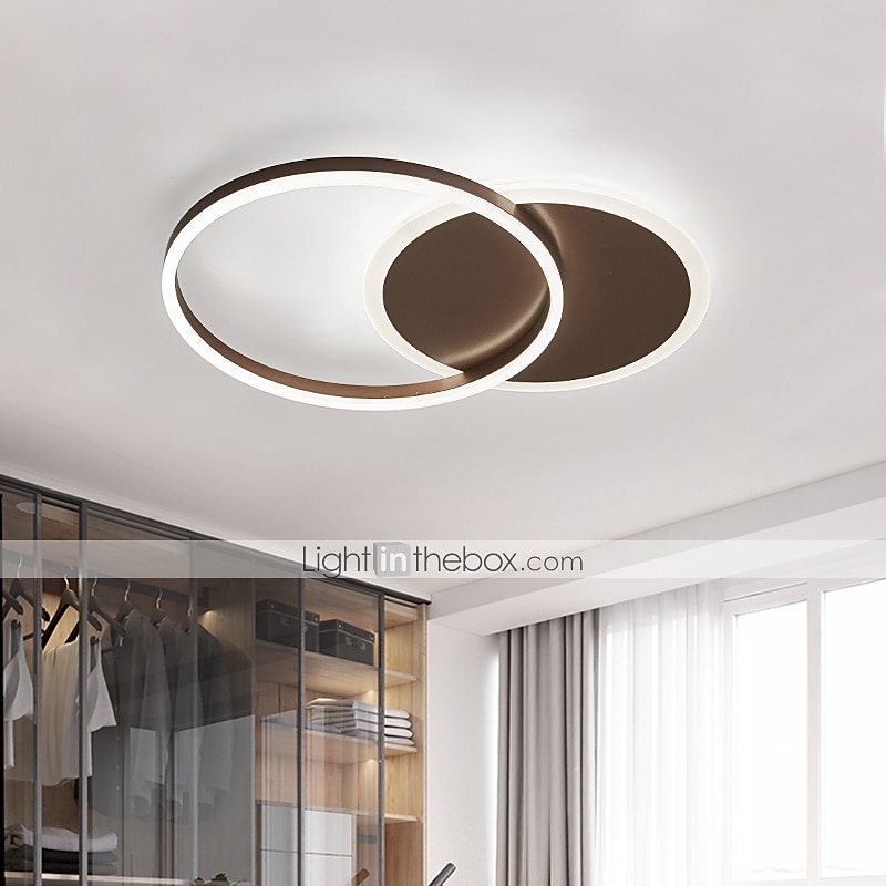 LED Deckenleuchte 40cm Kreis Ring Design Einbauleuchten Aluminium Neuheit künstlerisch modernes einfaches Wohnzimmer Büro Schlafzimmer Esszimmer 110-120v 220-240v nur mit Fernbedienung dimmbar 2025 - $148.99 –P3