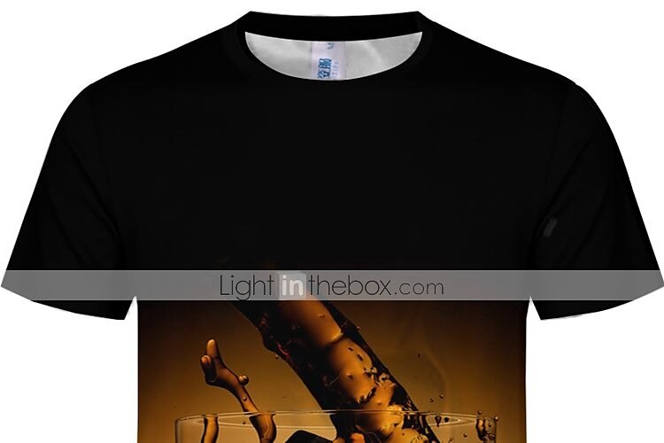 Homens Cerveja Camiseta Camiseta Decote Redondo Camisa Preto Roupa Tamanho Grande S M L XL XXL 3XL 4XL de 2025 por $15.99 –P1