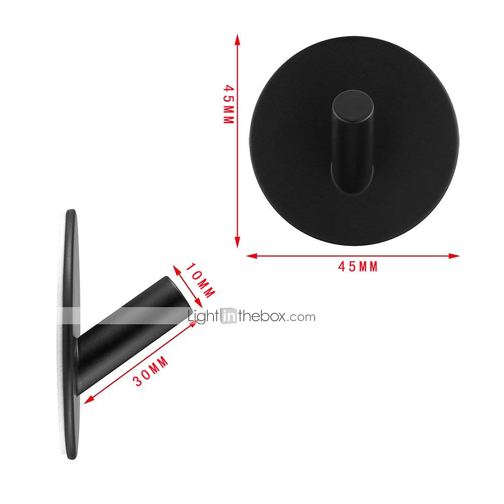 Self-adhesive Round Hooks Durable Stainless Steel Wall Mounted Waterproof Hooks for Bathroom Brushed 4pcs 2026 - $28.99 –P4