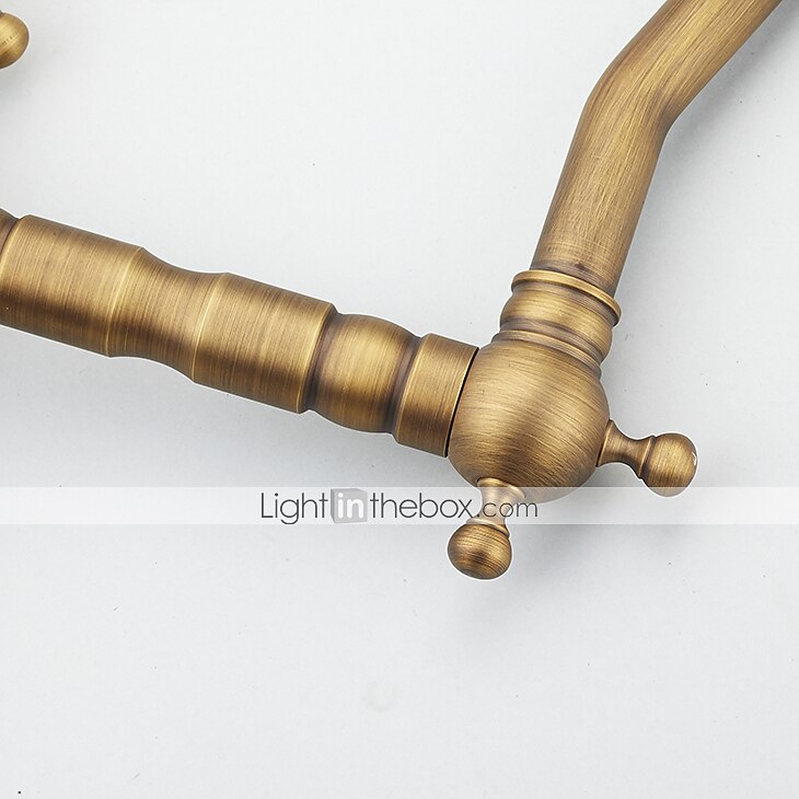 rubinetto del lavandino del bagno - centrotavola classico in ottone anticato due maniglie rubinetteria monoforo del 2025 a $80.99 –P12