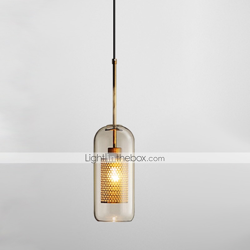 30 cm Single Design Pendant Light LED Modern Nordic Style Glass Cylinder Electroplated Lsland Lights Shops / Cafes Dining Room Lights Gift for Family Friends 110-120V 220-240V 2025 - $147.99 –P7
