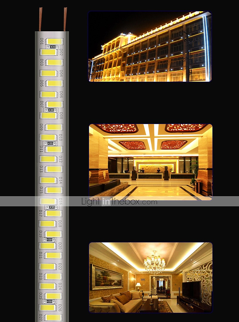 20m 65.6ft led bande lumière flexible corde lumière étanche blanc chaud smd 5730 3600leds intérieur extérieur ambiance rétroéclairage atmosphère décoration de 2025 ? $51.99 –P7