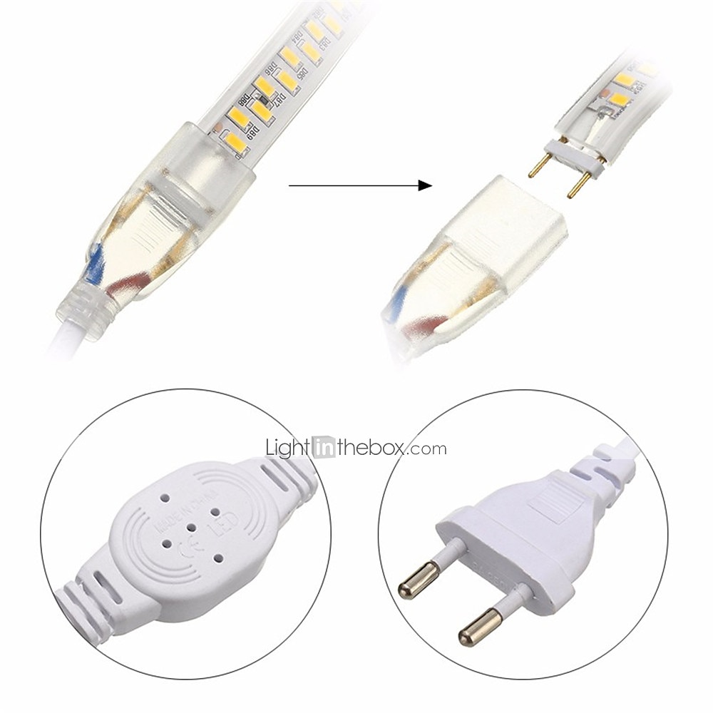 20m 65.6ft led bande lumière flexible corde lumière étanche blanc chaud smd 5730 3600leds intérieur extérieur ambiance rétroéclairage atmosphère décoration de 2025 ? $51.99 –P6