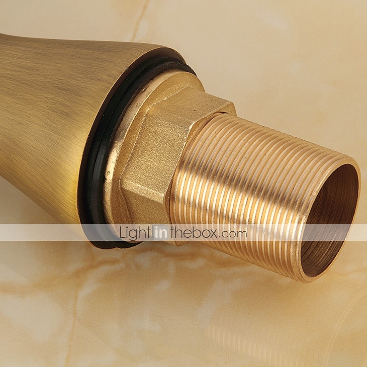 Bathroom Sink Faucet - Classic Antique Brass Centerset Single Handle One HoleBath Taps 2025 - $80.99 –P8