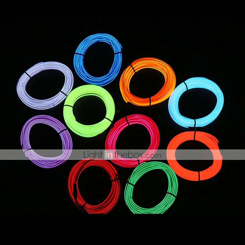 9,8 láb 3 m autó lámpa 12 V led hideg lámpák rugalmas el neon huzal automatikus lámpák az autón hideg fénycsíkok vonal belső dekorációs csíkok lámpák lámpák rugalmas neon 2025 - $11.99 –P7