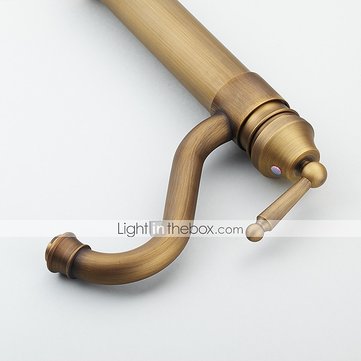 robinet de lavabo de salle de bain - laiton antique rotatif / central électrolytique mitigeur monotroubath taps de 2025 ? $97.99 –P14