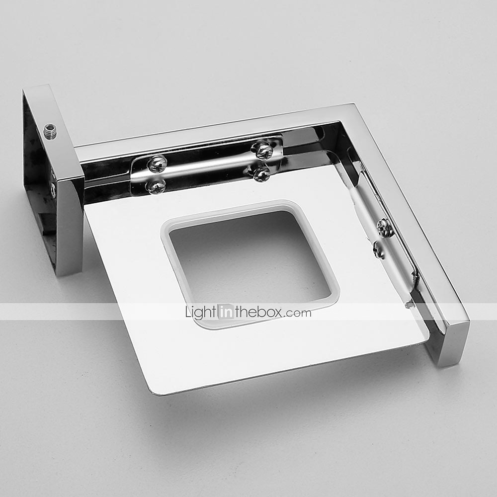 suport sapun inox si abs cu tava de sticla montata pe perete baie 1buc finisaje vopsite, crom galvanizat si periat 2025 - $47.99 –P14