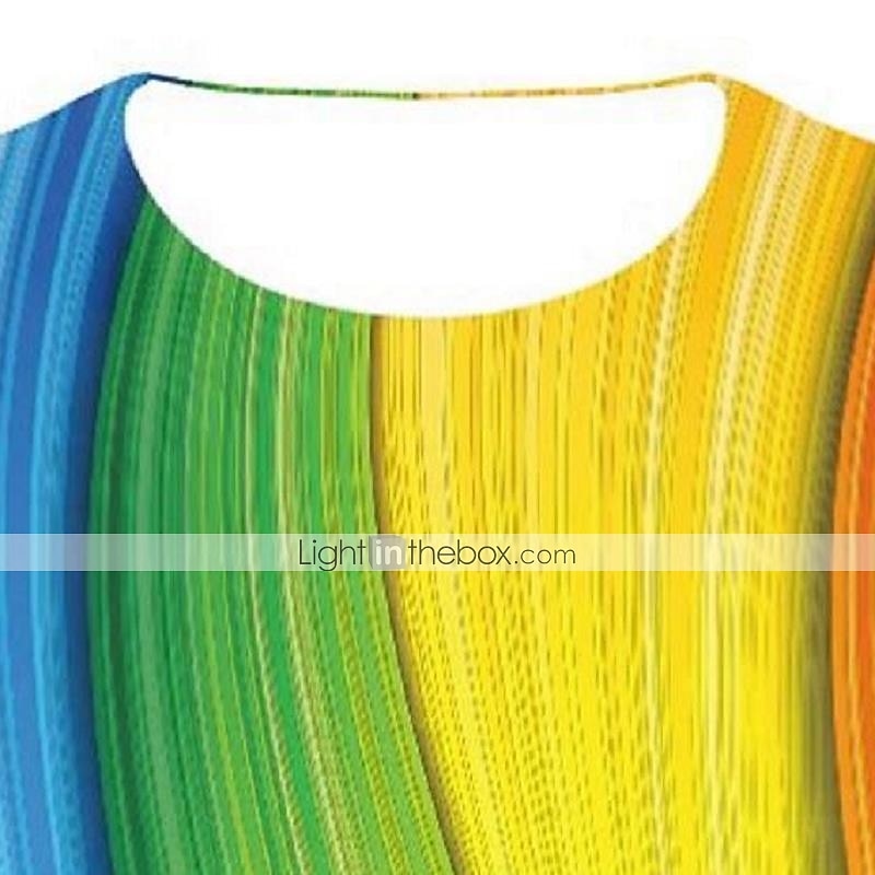Men's Unisex Graphic Rainbow 3D Shirt T shirt Tee Short Sleeve T shirt Crew Neck Shirt Chic & Modern Party Casual Daily Purple Green Rainbow Clothing Apparel Plus Size S M L XL XXL 3XL 4XL 2025 - $17.99 –P1