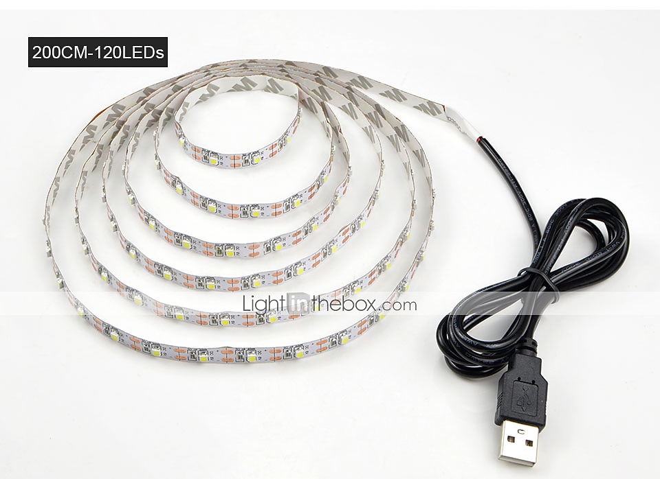 2026年 2m6.6ftusbフレキシブルledライトストリップ120leds2835smdウォームホワイトコールドホワイト粘着テレビ背景5v  コレクション – $12.99 –P1