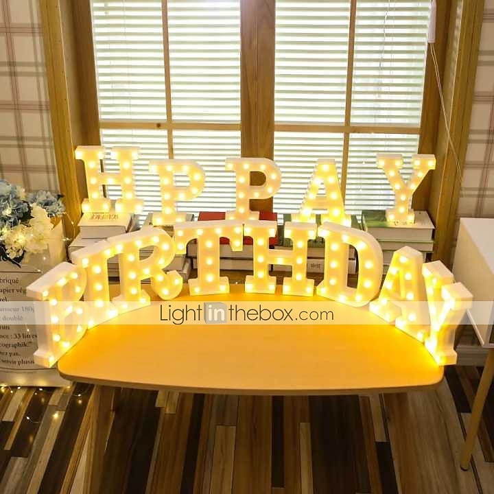 LED Letter Lights Sign 26 Letters Alphabet Light Up Letters Sign for Night  Light Wedding Birthday Party Battery Powered Christmas Dorm Lamp Home Bar  Decoration 2024 - $7.99