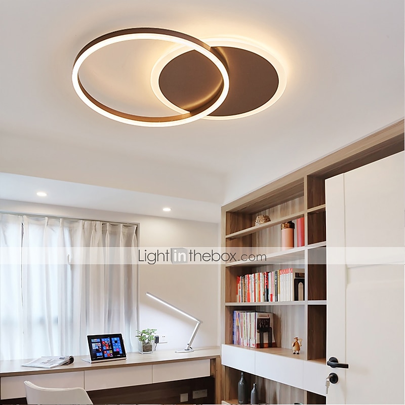 LED Deckenleuchte 40cm Kreis Ring Design Einbauleuchten Aluminium Neuheit künstlerisch modernes einfaches Wohnzimmer Büro Schlafzimmer Esszimmer 110-120v 220-240v nur mit Fernbedienung dimmbar 2025 - $148.99 –P2