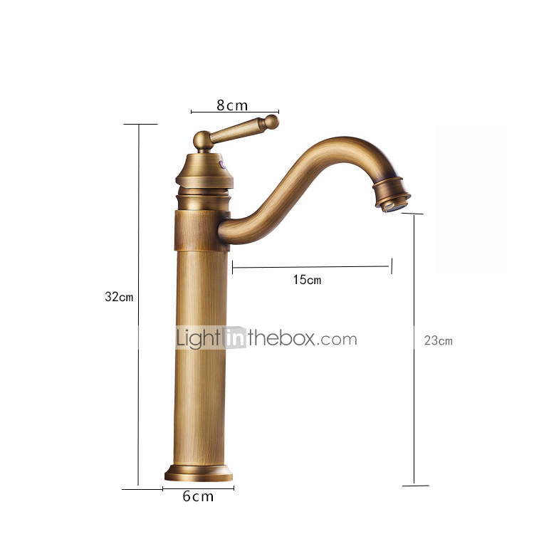 robinet de lavabo de salle de bain - laiton antique rotatif / central électrolytique mitigeur monotroubath taps de 2025 ? $97.99 –P1