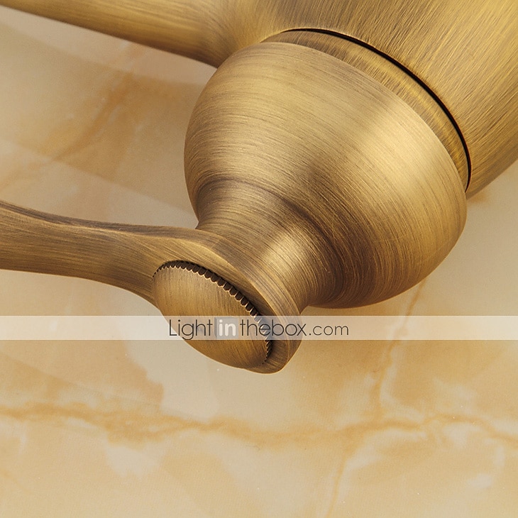 Bathroom Sink Faucet - Classic Antique Brass Centerset Single Handle One HoleBath Taps 2025 - $80.99 –P7