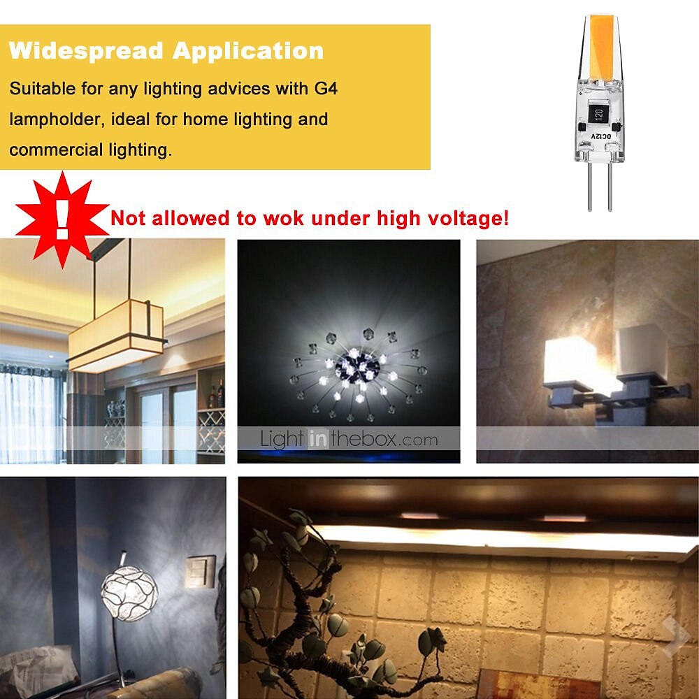 10PCS 3 Watt G4 LED Bi-Pin Base 12V Light Bulb Warm White and White Halogen G4 30W led Replacement 2025 - $26.99 –P5