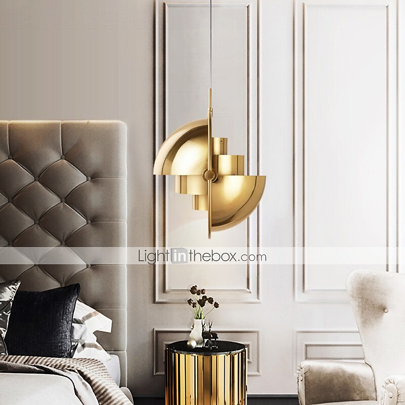 lampada a sospensione a led in ottone pendente multi-lite per interni, piccolo lampadario a led regolabile moderno per l'illuminazione del soggiorno di casa del 2025 a $349.99 –P1