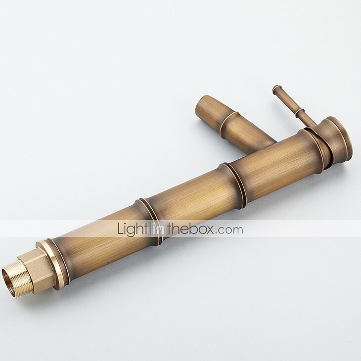 Waschbecken Wasserhahn - klassischer antiker Messing-Centerset Einhand-Einloch-Badarmaturen 2025 - $64.99 –P5