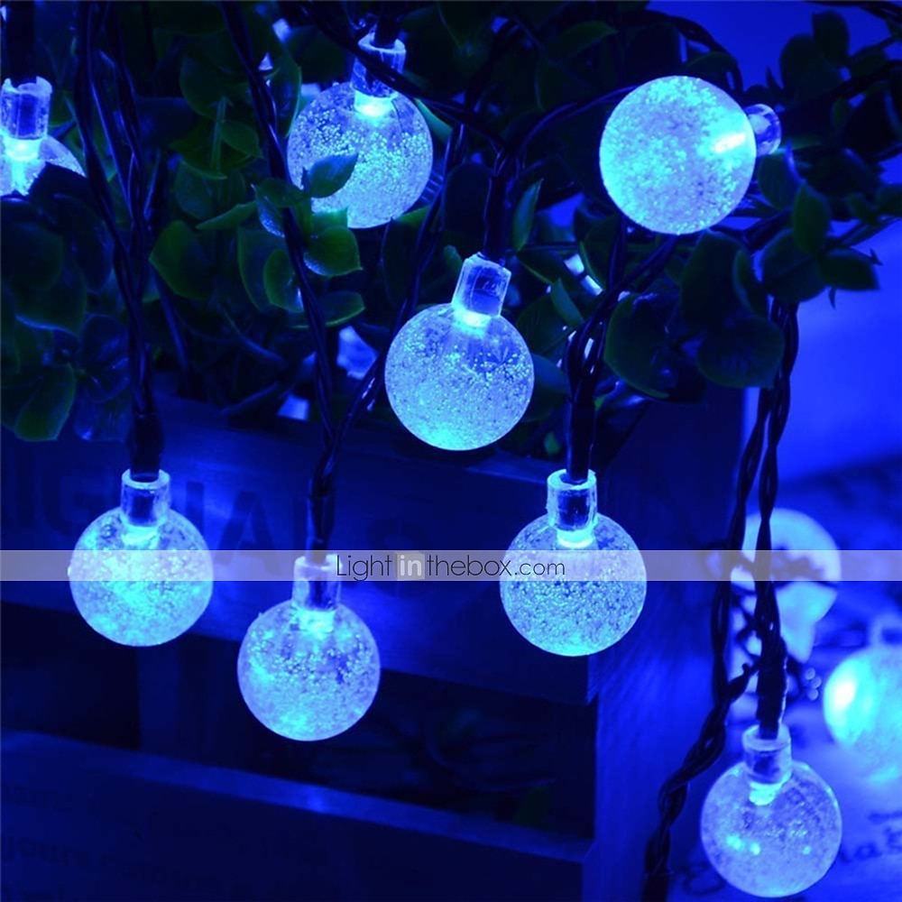 Elegant Wedding Party Reception Solar LED String Lights - 5-30M Crystal Globe, 8 Modes, Waterproof Solar Patio Lights for Garden, Yard, Porch Decor Warm White, Blue, White, RGB 2025 - $20.99 –P15