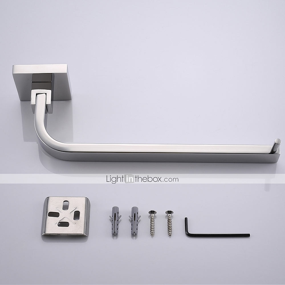 baderomsutstyr sett premium design / kreativ moderne / moderne metall 4stk - bad 1-håndkle bar / håndkle ringmontert 2025 - $111.99 –P3