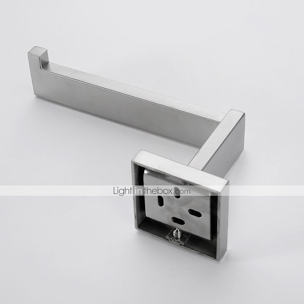 Multifunction Bathroom Accessory Set Include Towel Bar Toilet Paper Holder and Robe Hooks Stainless Steel Bathroom Shelf Wall Mounted 1or3or4 pcs 2025 - $28.99 –P6
